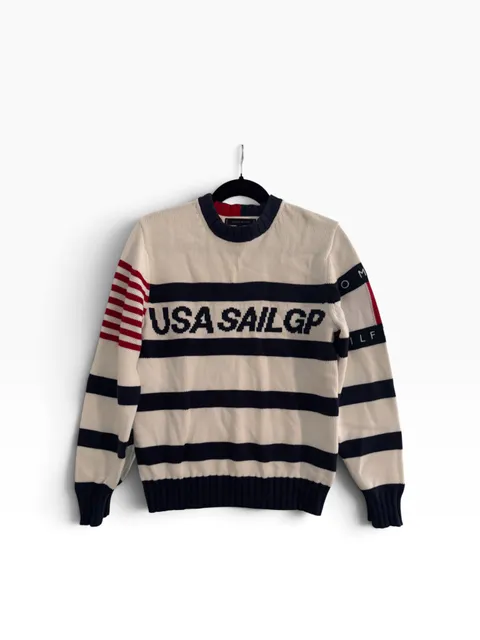 Tommy Hilfiger x U.S. SailGP Unisex Stripe Crewneck Sweater