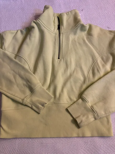Universal Thread Half Zip Sweatshirt Size M green Cotton Blend