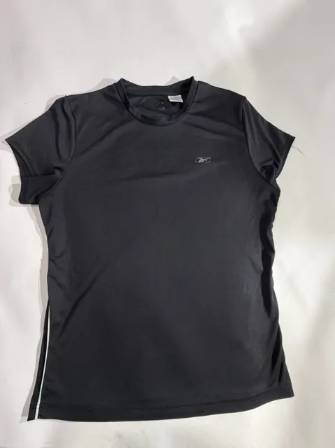Reebok Black Short Sleeve Athletic Performance Shirt Size L