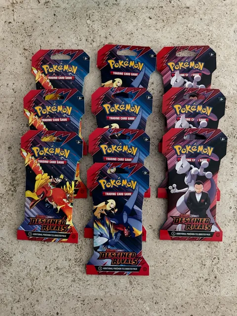 Pokémon TCG Scarlet & Violet Destined Rivals Booster Blister Pack Lot