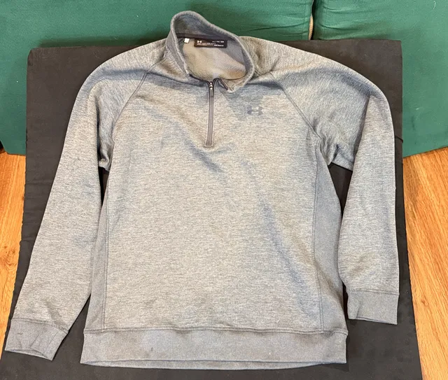 Under Armour ColdGear 1/4 Zip Pullover Size XL Gray Heather