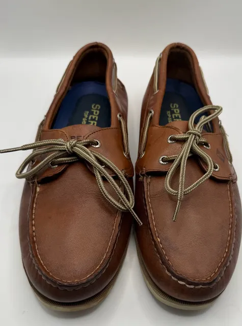 Sperry Top-Sider Boat Shoes Size 11M Brown Leather