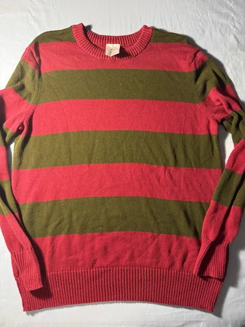 A Nightmare on Elm Street Striped Sweater Size M