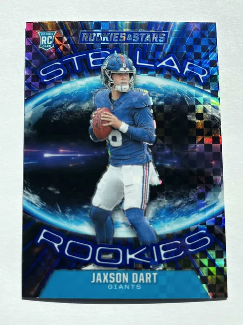2025 Panini Rookies & Stars - Stellar Rookies Jaxson Dart #10 Silver (RC) Giants