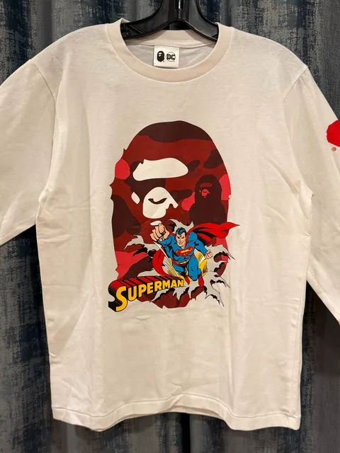 A Bathing Ape Bape x DC Comics Superman Long Sleeve T-Shirt