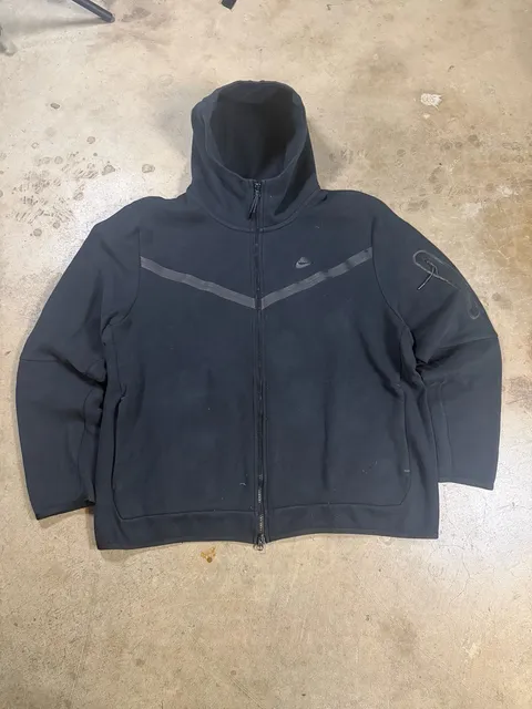 Nike Tech Fleece Full-Zip Hoodie Size XXL Black Jacket