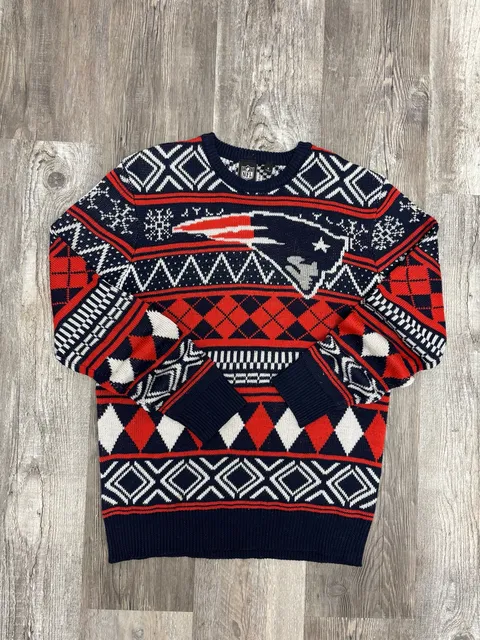 NFL New England Patriots Christmas Sweater Size M