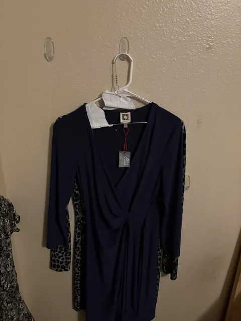 Anne Klein Dress Navy Blue