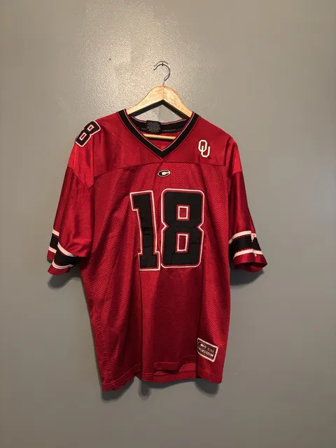 Colosseum Oklahoma Sooners 18 Jersey Size XXL Red Football