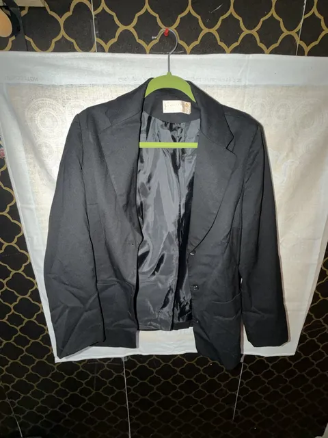 Pendleton Blazer Size 14 Black Wool