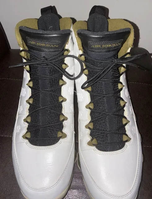 Nike Air Jordan 9 Retro Olive Concord White Black Sneakers