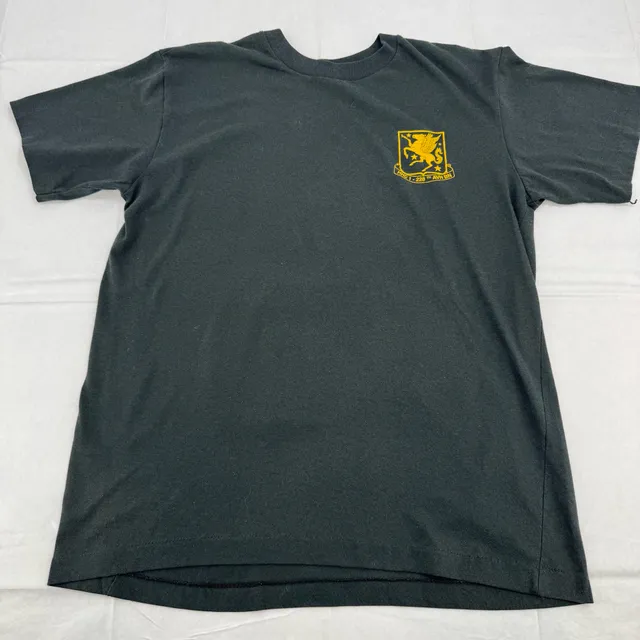 Vintage Galpago HHC 1-228th AVN BN Warriors Size L Black Cotton Single Stitch