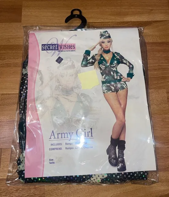 Secret Wishes Army Girl Costume Size Medium