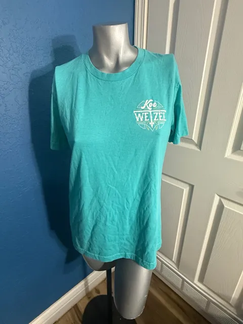 Koe Wetzel T Shirt Turquoise Sell Fish Don’t Love Nobody Country Music Tee