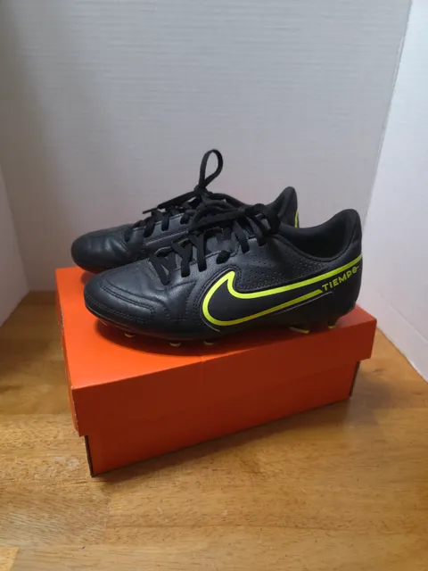 Nike Tiempo Legend 9 Club Soccer Cleats Black Yellow