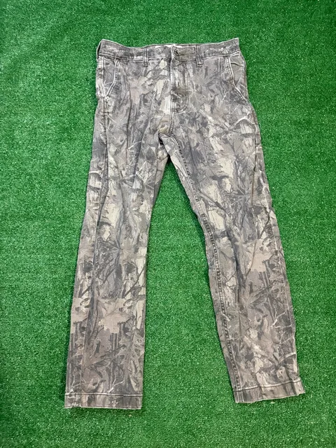 Hollister Loose Painter Jeans W29 L30 Grey Camo Woodland Y2K