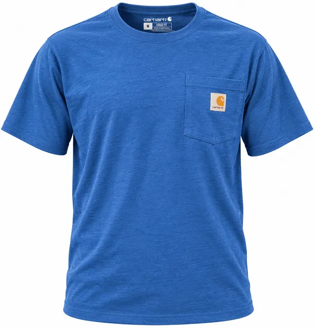 Carhartt Loose Fit Pocket T-Shirt Size M Blue