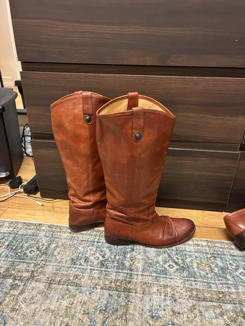 Frye Melissa Riding Boots Size 11 B Brown Leather
