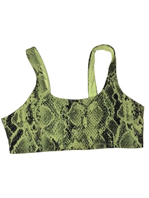 Alo Yoga snakeskin longline sports bra in size S. 