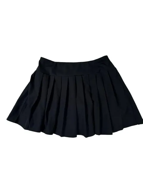 Athletic Pleated Skirt Black