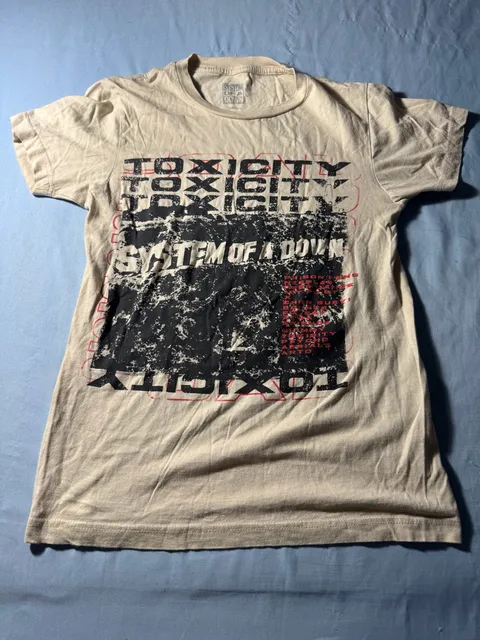 System of a Down Toxicity T-Shirt Small Cream Band Merch
