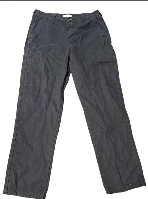 Everlane Men’s 38 Navy Blue Organic Cotton Cargo Pants Utility Straight Leg
