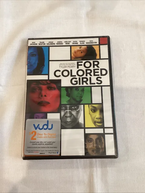 For Colored Girls (DVD, 2010) Janet Jackson, Kerry Washington BRAND NEW SEALED