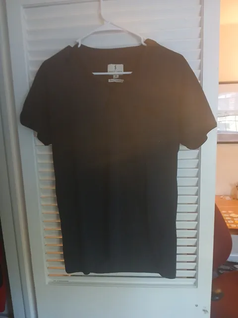 Scott James Henley T-Shirt Size M Black Short Sleeve Pocket Strive