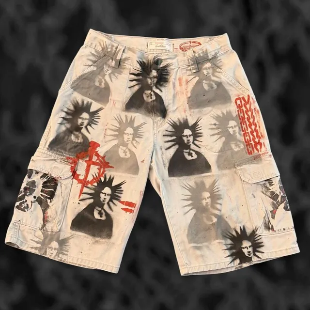 Levi Strauss Signature Custom Punk Cargo Shorts Size 16 Regular
