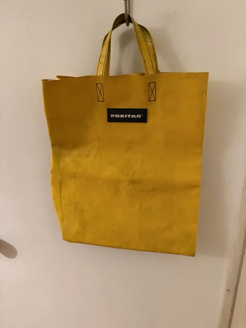 Freitag Yellow Recycled Truck Tarp Tote Bag