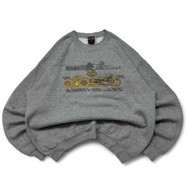 Harley Davidson 95th Anniversary Sweatshirt XL Grey 1997 Vintage