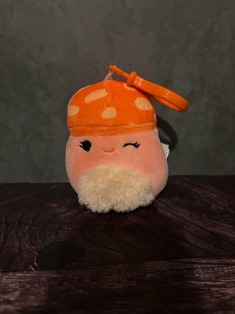 Squishmallows Malcom Mushroom Plush Clip