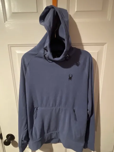 Spyder Active ProWeb Hoodie Size S Blue Sweatshirt Pullover