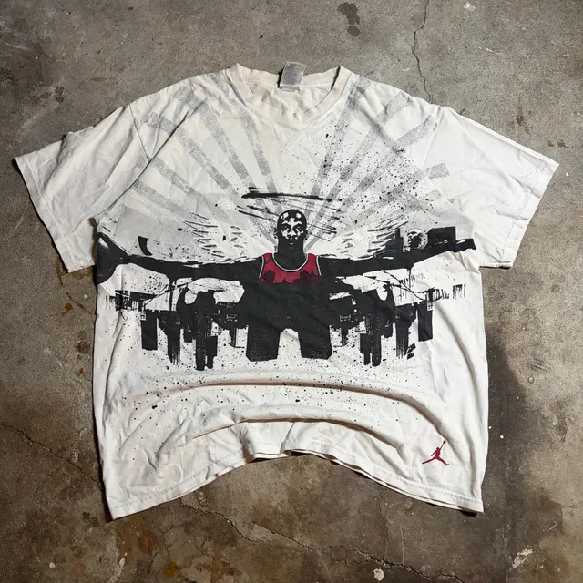 RARE Y2K All Over Print Jordan Shirt