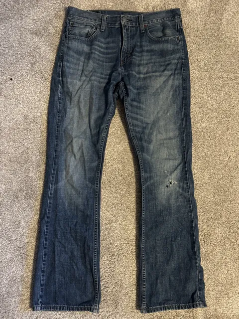 Levi's 527 Slim Bootcut Jeans 32x32 Blue Denim