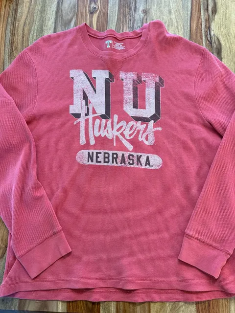 Nebraska Huskers Long Sleeve Waffle Thermal Size 2X 