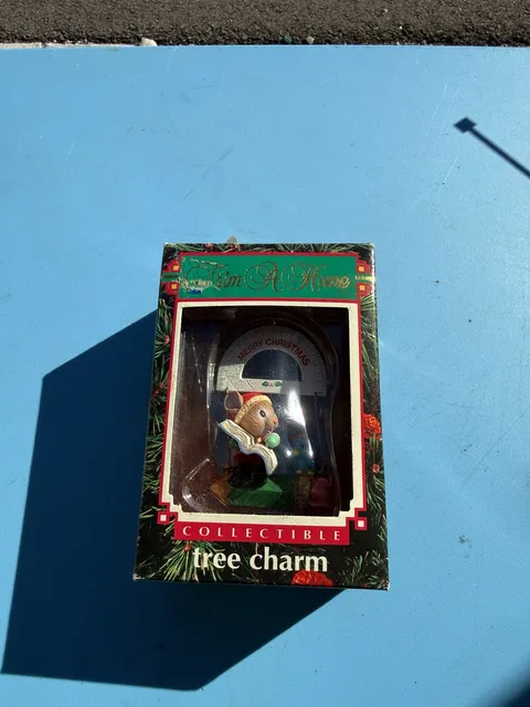 Trim A Home Collectible Tree Charm Mouse Christmas Ornament