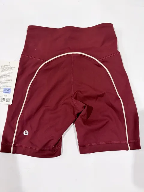 Lululemon Wunder Train No-Line Piped HR Short 6 Size 4