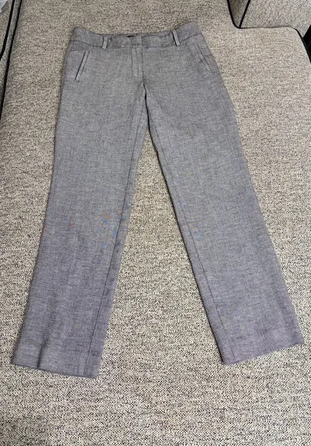 125-Talbots Newport Pants Size 6 Gray Dress Slacks