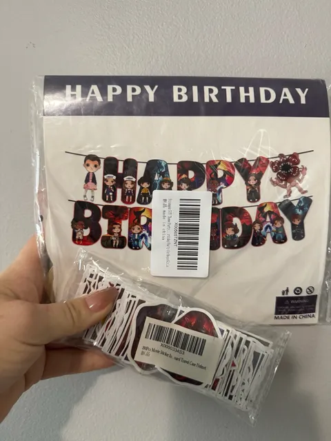 Stranger Things-Inspired Birthday Party Decorations & 200 Stickers