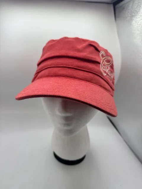 Carhartt Cadet Hat Cap Red Coral Pink Military Style Y2K