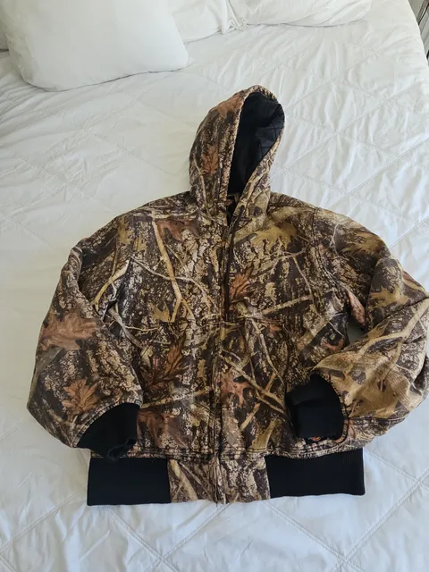 Dickies Jacket Size M Camouflage Insulated Hooded Full Zip
