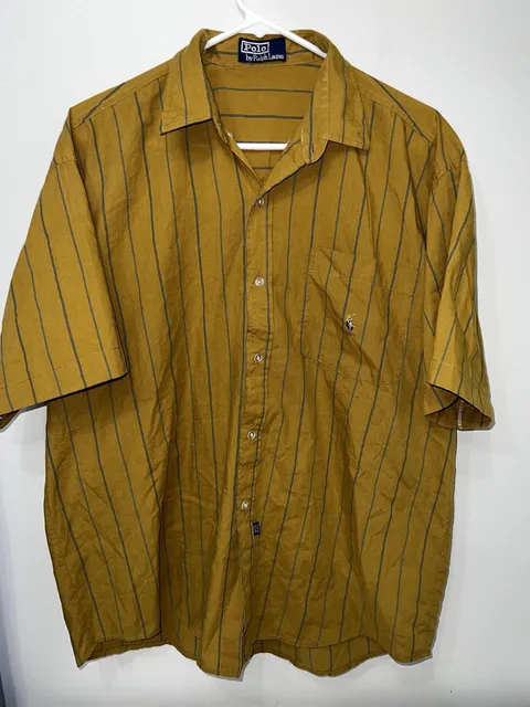Polo Ralph Lauren Mens Button-Up Dress Shirt XL Multicolor RL Pony