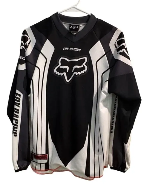 Fox Racing Motocross Jersey Black White HC