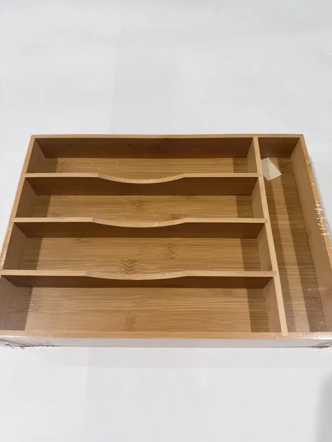 Bamboo Silverware Tray 15x10 Organizer