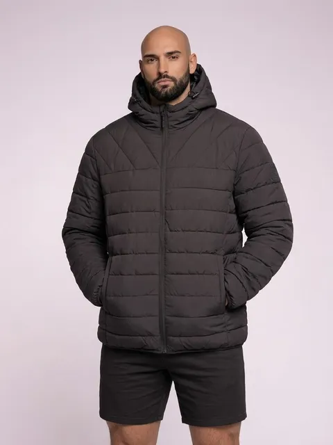 Bass Creek Outfitters Puffer Jacket Size XL Black Hooded
