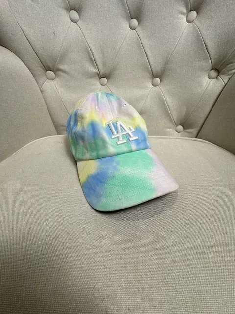 47 Los Angeles Dodgers Tie Dye Clean Up Hat OSFA Multi Baseball Cap