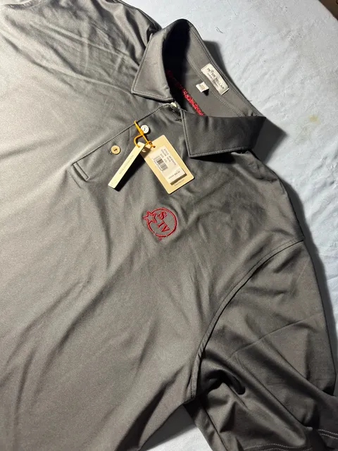 Peter Millar Summer Comfort Polo Size XXL Iron Gray