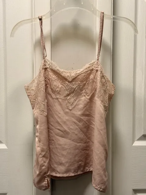 Lulus Lace Trim Camisole Size M Pink