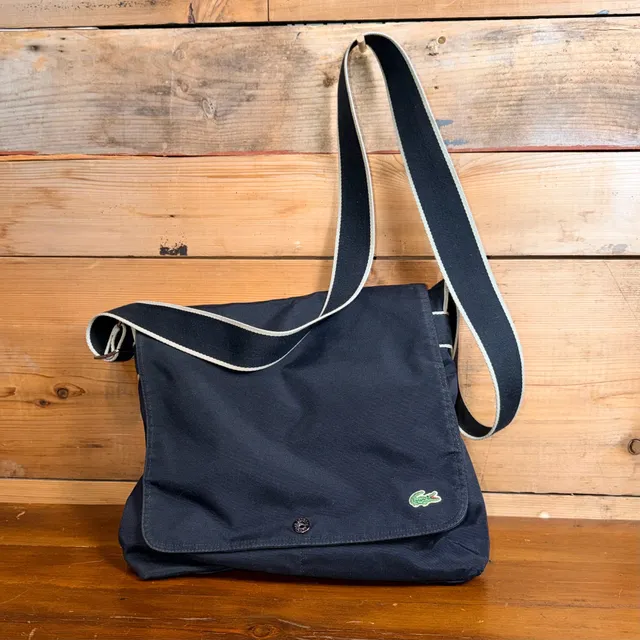 Lacoste Black Messenger Bag
